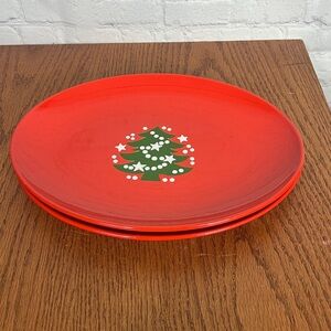 Waechtersbach Xmas Tree Set of 2 Oval Serving platters or dishes 13x10”